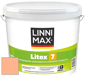 Краска LINNIMAX LITEX 7 / ЛИННИМАКС ЛИТЕКС 7  (CAPAROL SAMTEX 7) латексная краска цвет Aprico 150 