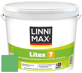 Краска LINNIMAX LITEX 7 / ЛИННИМАКС ЛИТЕКС 7  (CAPAROL SAMTEX 7) латексная краска цвет Agave 130 
