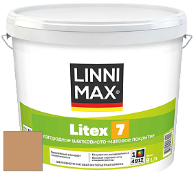 Краска LINNIMAX LITEX 7 / ЛИННИМАКС ЛИТЕКС 7  (CAPAROL SAMTEX 7) латексная краска цвет Siena 130 