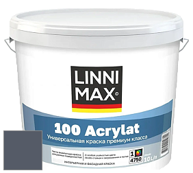 Краска LINNIMAX 100 ACRYLAT / ЛИННИМАКС 100 АКРИЛАТ (CAPAROL AMPHIBOLIN) акриловая краска цвет Saphir 10 