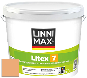Краска LINNIMAX LITEX 7 / ЛИННИМАКС ЛИТЕКС 7  (CAPAROL SAMTEX 7) латексная краска цвет Siena 165 