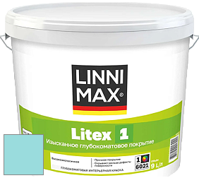 Краска LINNIMAX LITEX 1 / ЛИННИМАКС ЛИТЕКС 1 (CAPAROL SAMTEX 3) высокоэкологичная латексная краска цвет NCS S 0530-B30G 
