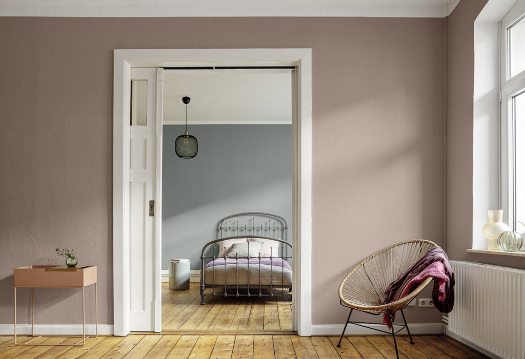 Бежевая краска для стен — классика в интерьере